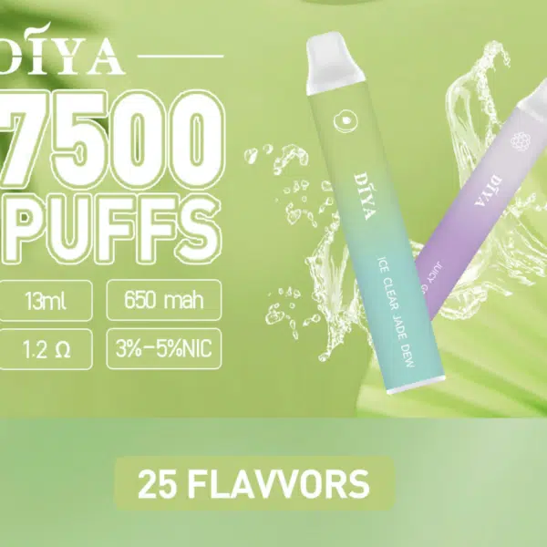 DIYA 7500口拋棄式電子煙